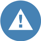 icono, triángulo con signo de admiración